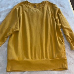 Mustard yellow Aerie oversized sweatshirt